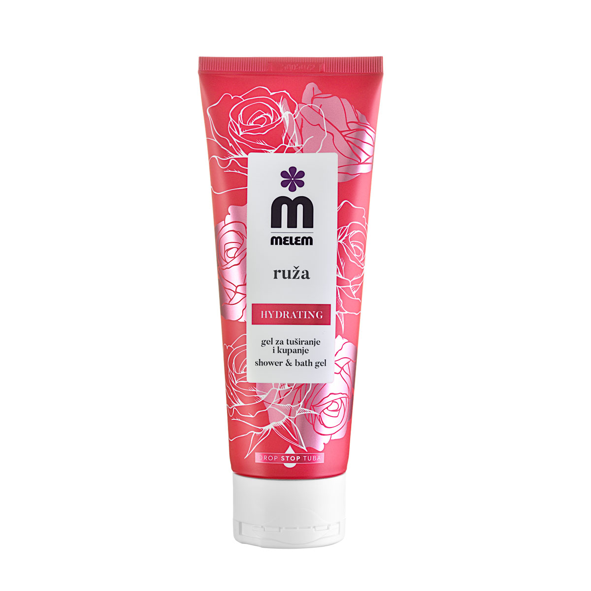 Melem shower & bath gel with rose 250 ml